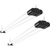 Litglobe Neon LED 115CM 2 Pezzi,40W Collegabili Tubo LED con Spina,6500K Bianca Fredda Plafoniera Soffitto,4000LM Barra Soffitto,Tubo Neon per Cucina Garage Officina Ufficio