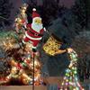 Dranng Babbo Natale Con Innaffiatoio Luminoso Solare,lu ci sol ari Per Bollitore Natalizio A Forma Di Babbo Natale,Decorazione Natalizia Per Giardino,Impermeabile Per Esterno,Facile Da Installare