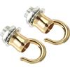 YOKIVE 2pz Lega Soffitto Gancio, Pendenti Fissatori Appendini | Sospesi Lampadario Luce Lanterne, Ottimo per Cucina, Casa (Champagne Oro, 0.87x1.1)