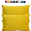 adadvo Federe Cuscini Copricuscini in Velluto per Divano Federe Cuscini per Camera da Letto Decorativi Fodere per Cuscino Divano Letto Set 2 Copricuscino Decorazione Federe per Divano letto(Deep Yellow,30x60