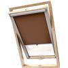 Stylo Tenda Oscurante Per Finestre Da Tetto - Per Finestre FAKRO - 100% Oscuramento - Alluminio Per Finestre FAKRO - Isolamento Termico - Protezione Solare - Marrone FAKRO 66/98