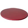 perfk Copritavolo Impermeabile Tovaglia Aderente Antiscivolo con Supporto in Poliestere Fino a 120 Cm / 48 Pollici di Diametro. Rotonda, Vino rosso, 120 cm max