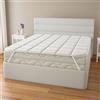 MAXIME MAISON - Topper Matrimoniale 160x200 Trapuntato con Elastici per Fissaggio, Topper Materasso Matrimoniale Imbottitura 700gr/mq, Protegge il Materasso dall'Usura e Migliora la Qualità del Sonno