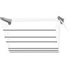 Jumbo CS106/2 inoxSteed120 Stendino a Parete/Soffitto Inox, 120 cm