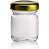 FERRAMENTA BONIFAZIO Set 60 vasetti vetro PICCOLI per monodose miele confetture marmellata bomboniere segnaposto 40 ml tappo twist-off