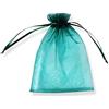 PLECUPE 100 Pezzi 16x22cm (6.3x8.7 Pollici) Sacchetti Organza Sacchetti Regalo, Multicolori Organza Bags Saccgetti Portaconfetti Borse Gioielli Sacchetto di Caramelle - Verde#1