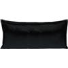 beties - Serie Samt&Sonders - Fodera per cuscino ca. 30x70 cm; con decorativa cucitura in jeans da azienda tedesca in qualità superiore, Colore: nero