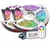 TechCore Premium 24V 10m SMD LED Strip RGBW RGB+W kit RGB+bianco, banda led 600led/5m, 60led/m RGB+bianco, RGB+bianco freddo, incluso 300W 12.5A alimentazione e controller Touchable RF