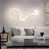UNIVERSO Applique Design Moderno da Parete, Lampada Snake Curvo LED 20W, Regolazione della Luce da 3000K a 6500k, 1000 Lumen, LED CCT, Ideale per Salone, Camera Letto, Albergo, Studio, Ufficio, B&B