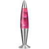 RABALUX Lollipop 2, lampada, Vetro Metallo, klar/rosa, 11 x 11 x 42 cm, E14 25watts