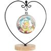 Fosinz Espositore per Ornamenti - Supporto in Legno per Appendere Il Vetro per Appendere Il Globo terrestre, Palla, Ornamento Natalizio e Decorazioni per la casa (Cuore Rotondo)