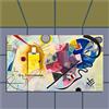 My Custom Style Zerbino #Arte-GialloRossoBlu Kandinsky# 50x80 Liscio