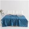 Odot Trapunta Estiva per Letto Singolo Matrimoniale Una Piazza e Mezza, Trapunta Leggera Primaverile Piumino Rinfrescante Coperta Refrigerante Traspirante e Morbido (Barba,100 * 150cm)