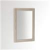 ARHome Specchiera Parete Modern, 90 x 60, Frassino Crema, Specchio Parete Muro, Made in Italy