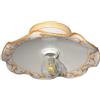 VANNI LAMPADARI - Plafoniera Soffitto Edera, Lampadario Soggiorno in Ceramica, Bagno Decorata a Mano, Camera da Letto Artigianale, Parete, 30 cm