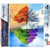 Figured'Art Diamond Painting Art 5D kit completo 40x50cm Tela Arrotolata Interamente da Ricoprire di Diamonds Quadrati - Le 4 Stagioni - Pittura Diamante - Attività Creativa per Adulti