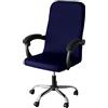 Lukery coprisedia Elasticizzato Ufficio Gaming, Fodere Girevole Rimovibile, Coprisedia da Computer con Schienale (Blu Navy,L)