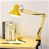Mengjay Moderno Lampada da Tavolo,E27 Lampada da comodino in Metallo, Lampada da Tavolo Notturna,Lampada da Scrivania Pieghevole, per Lettura Architetto Studio Lavoro Ufficio,Giallo