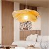 JOJOM Lampada a corda di canapa Vintage Lampada a sospensione in stile bohémien Paralume Intrecciato a Mano Applicabile Cucina Soggiorno Camera da Letto Corridoio Sala da Pranzo(A,50cm)
