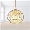 Chao Zan Lampada da Soffitto in Cristallo, Mini Plafoniera Moderna da Incasso Rotonda, Sala da Pranzo, Camera da Letto, Cucina, Corridoio, Lampadari, Decorazioni Artistiche, Base E27 massimo 60W