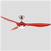 LXHK Ventilatori da Soffitto con Luce e Telecomando, Ventilatore a Soffitto Con Luci a LED, 3 Velocità, 3 Colori Dimmerabili, 24W Silenziosa Plafoniere per Soggiorno Camera da Letto,Rosso