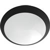 Botlighting Plafoniera Sonja Tonda Nera per Esterno/Interno, IP65, Policarbonato Anti UV, 2 Attacchi E27, per Soffitto/Parete