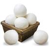SnugPad Palline per asciugare la lana XL, confezione da 6, ammorbidente naturale, 100% lana della Nuova Zelanda biologica, senza riempitivi, antistatico, senza lanugine, inodore, bianco 6 conte