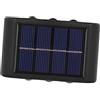 DECOMELODY Lampada Solare Da Parete 6 Led Luce Da Muro Esterno Per Giardino Recinzione Patio Terrazzo Batteria Ricaricabile Per Illuminazione Notturna Spazi Esterni