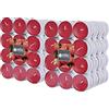 seit 1744 müller KERZEN Müller Tealights Candele Profumate - Fragranza Fragola - 39 × 15 mm - Durata 4 Ore - Lumini di Cera Colore Rosso - Set di 192 Candeline