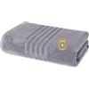 Lavea® 1 Telo Sauna 80x200 cm in Spugna di Cotone Bio 100% Morbidi e Assorbenti, per Casa Hotel Spa - Ideali anche come Asciugamani Doccia - Grigio chiaro