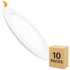 LEDKIA LIGHTING Pack 10 Downlight LED 15W Circolare Faretti Led Incasso per Soffitto Foro Ø 170 mm 3000K Bianco Caldo