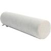 Eashaoo Cuscino cilindrico in memory foam, per cervicale, supporto lombare e posteriore, con fodera in ciniglia rimovibile e lavabile (bianco, 60 x 20 cm)