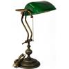 arterameferro Lampada da tavolo Ministeriale Vetro Verde in Ottone MADE IN ITALY