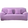 Surwin Copridivano Elasticizzato 1 2 3 4 Posti, Moda Stampa Elastico Universale Copridivani con Braccioli Fodera per Divano Antiscivolo Sofa Protettore (3 posti - 190-230cm,Viola Chiaro)