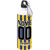 Generico Borraccia Termica Tifoso Calcio Serie A Tifoso Milanista Interista Napoletano Personalizzata con nome e numero Misura 23x21 in Alluminio Sublimatico (Tifoso Parma)