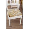 PETTI Artigiani Italiani - Cuscini Sedie Cucina Set da 6, Effetto Marmo Beige 40x40 cm, Coprisedie Quadrati con Elastico per Sala da Pranzo in Microfibra, 100% Made in italiani