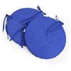 Russo Tessuti Cuscino Rotondo Imbottiti Laccetti per Sedie Sgabelli da Pranzo Portatili Pocket-Blu-2 Cuscini