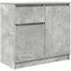vidaXL Credenza con Cassetto Grigio Cemento 71x35x65 cm in Truciolato, Mobile Contenitore, Mobile credenza, Armadio corridoio, Mobile Buffet