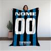 love print Telo Mare Tifoso Interista, Milanista Napoletano,PERSONALIZZATO CON Nome e Numero (Tifoso Atalanta)