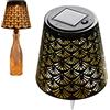 Generisch Lampada senza fili - Cordless Lampshade, Whiskey Bottle Top Light, Bottles Stopper Night Light Kit, Solar Powered Hollow Shadow Projection Glow | Bottles Lamp Light's For Party Christmas Table