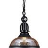 ACLBLK Lampada a sospensione da biliardo, isola nera opaca cobalto vetro industriale, singola lampada a sospensione, tavolo da biliardo, lampadario vintage retrò per bar ristorante