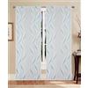 GBiancheria Tende a pannello Madrid 60 cm - coppia tende semitrasparenti in jacquard moderne ed eleganti, disponibili in vari colori, facili da lavare e subito pronte da appendere (Salvia, 60x240 cm)