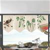 Hiseng 4pcs Tenda da Porta Stile Giapponese Finestra Corta Interna Tende da Cucina per Finestra Tenda da Divisoria per Ristorante Corridoio Decorazione (20x30cm,Pittura a Inchiostro 8)