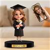 OISPKN Regali Laurea Donna Personalizzate, Decorazioni Laurea Figurine, Personalizzate Targa Decorativi 2D Acrilico con Foto | Festa Diploma Studio | Idea Motivazionale Studente