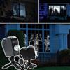 OADAA Proiettore olografico di Halloween, luci del proiettore LED per finestre di Natale, lampada di proiezione per festival cinematografici 12 per la decorazione di feste per le vacanze