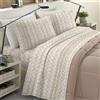 BANZAII TEXTILE INNOVATOR ONLINE Banzaii Completo Lenzuola Piazza e Mezza Invernale in Flanella Felpate 100% Cotone Anti-Pilling 1 Piazza e 1/2 Simona Beige