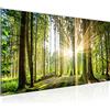 Runa Art Quadri Moderni Foresta paesaggio 1 Pezzo L'immagine Tela Non Tessuta Soggiorno Corridoio Sole Verde 503812b
