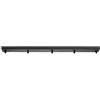 AstrizLamp Rosone Lampadario Soffitto 3 fori, Nero Prese Multiple Lampadario, Lungo 100cm Kit Fissaggio Rosoni per Lampadari a Soffitto Accessori Metallo Base per Plafoniera a Sospensione
