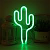 Colording Cactus Luci al neon Insegne luminose al neon LED Applique da parete al neon Batteria/USB artistica neon decorazione per Natale Matrimonio Party