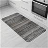 Comart - Tappeto Cucina Malaga - Passatoia 100% PVC - Antimacchia - Antiscivolo - Impermeabile - Tappetino Lavabile in Lavatrice - Corsia Moderna per Cucina e Corridoio - Legno Grigio - 55x100 cm
